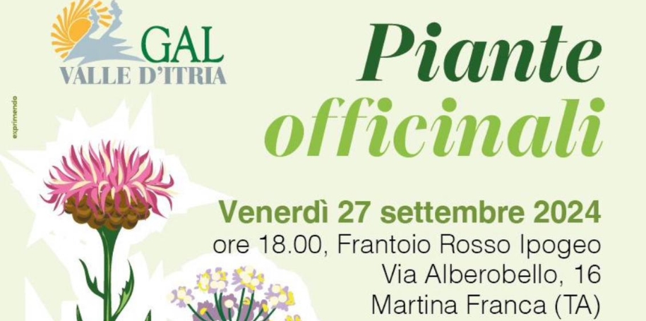 evento in frantoio rosso ipogeo - piante officinali