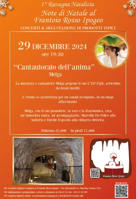 Domenica 29 dicembre aperture porte ore 19:30- inizio concerto ore 20