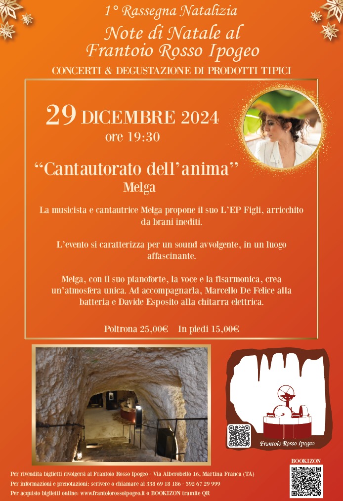 Domenica 29 dicembre aperture porte ore 19:30- inizio concerto ore 20