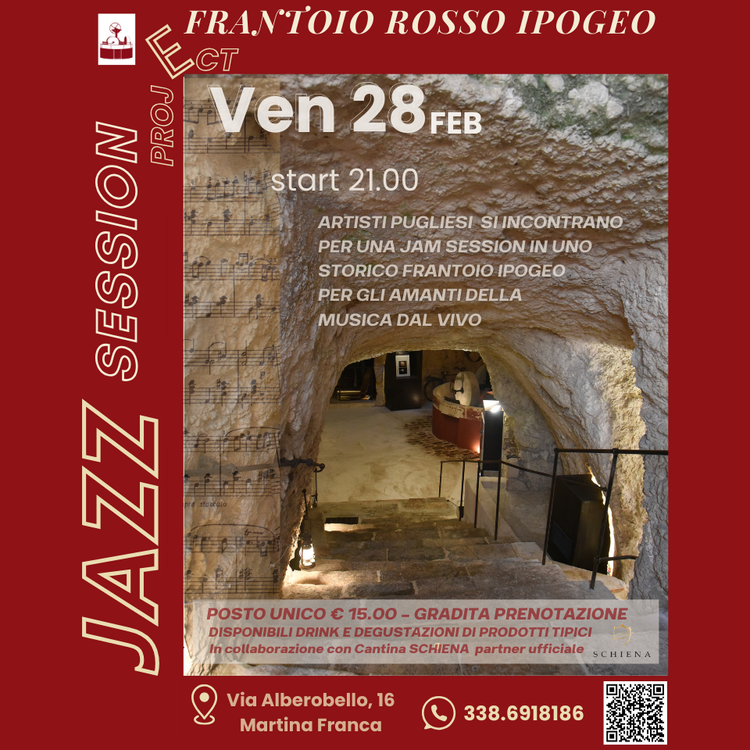 Jazz Session nel Frantoio Rosso Ipogeo