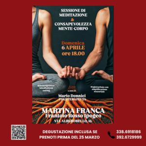 Sessione di meditazione & Consapevolezza Mente-Corpo