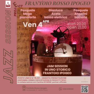Jazz Session nel Frantoio Rosso Ipogeo