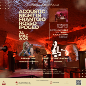 Acoustic Night in Frantoio Rosso Ipogeo